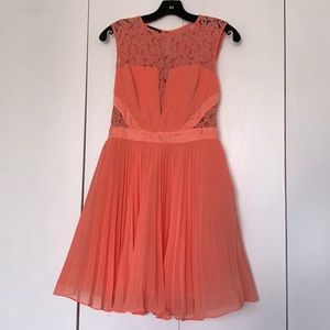 Bebe Fit & Flare w/ Lace Contrast- NEW